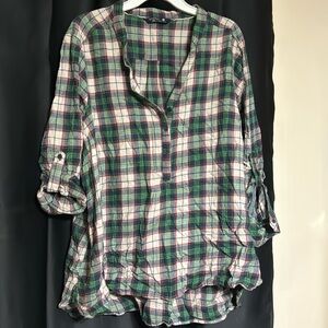 Women’s quarter sleeve flannel